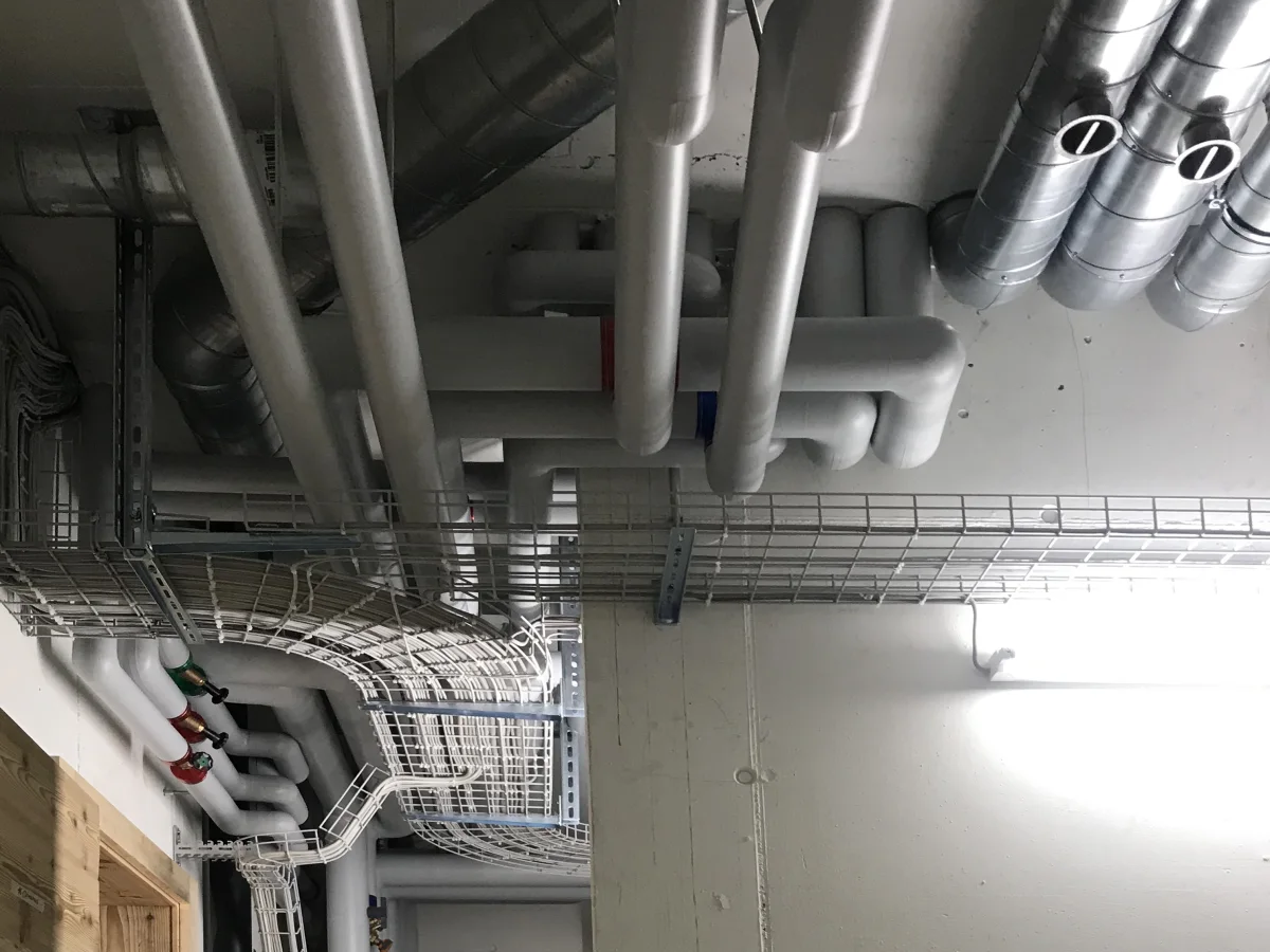 Installation technique réalisée par Carroz SA dans un bâtiment de la région.